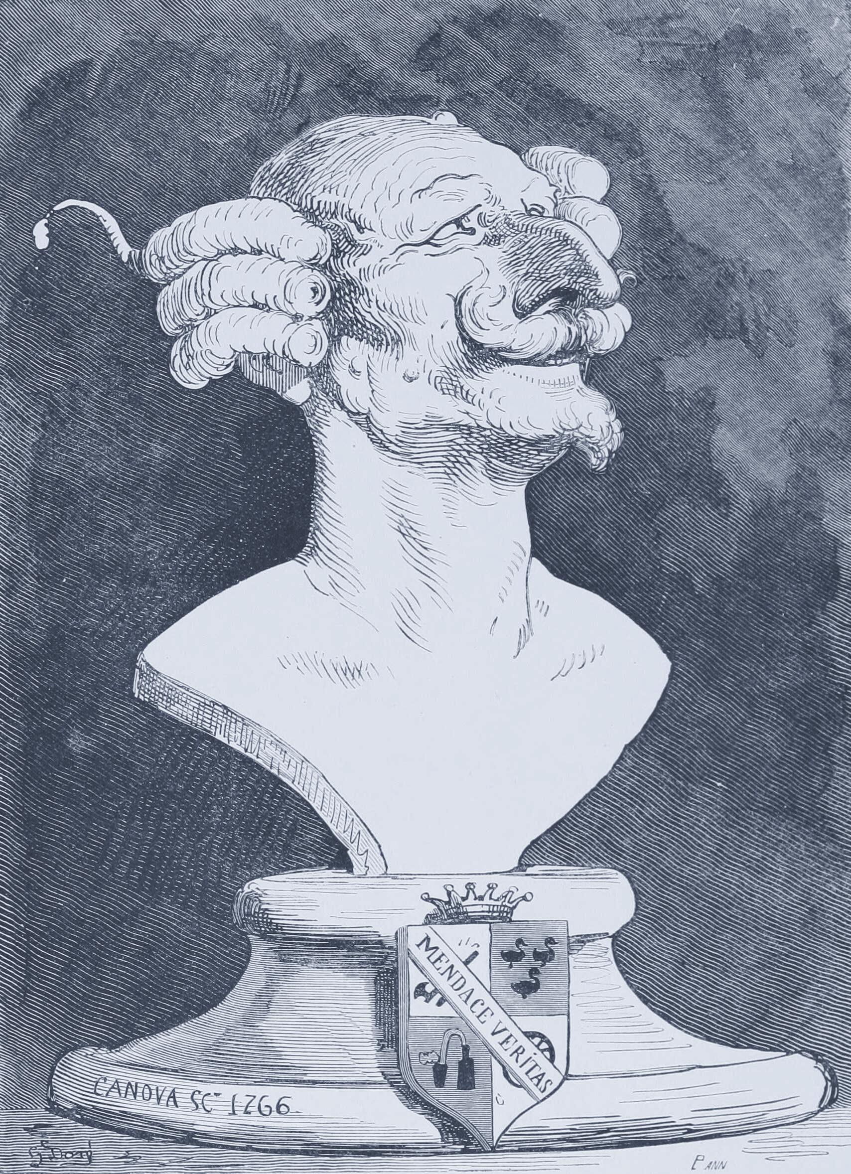 Gustave Doré engraving of Baron Munchausen